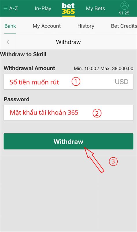 Cách nạp tiền vào bet365 & Cách rút tiền từ bet365 .
